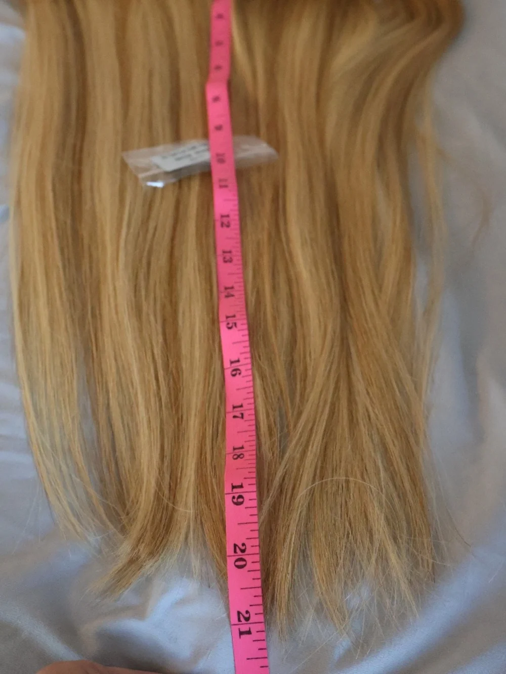 NEW 12A grade human hair genius weft rooted #8/#22 - 20in blonde extensions